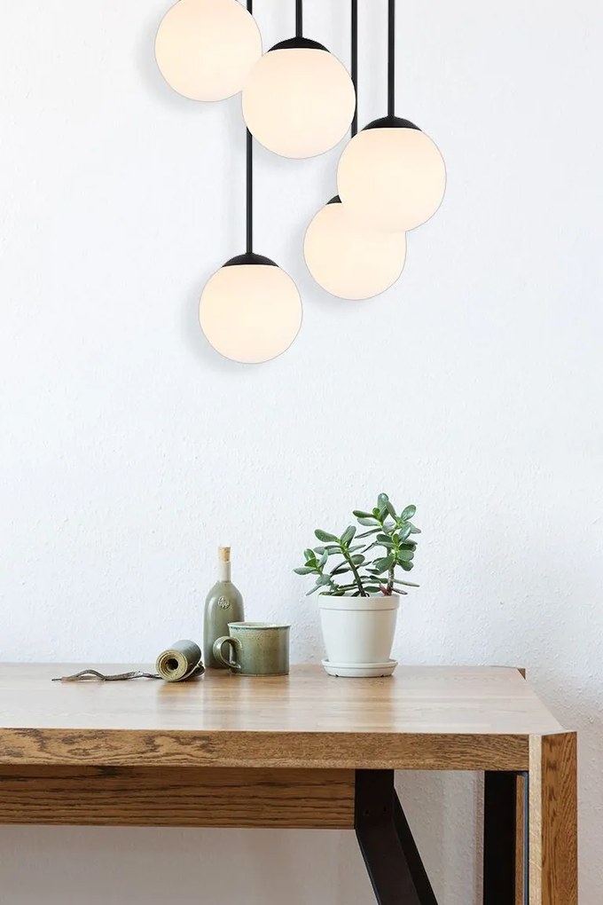 Toolight Toolight, stropné svietidlo 5xE27, APP1816-5CPR, čierna matná, OSW-00666