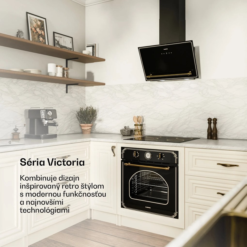 Klarstein Victoria šikmý digestor 60 cm prietok vzduchu 336 m³/h