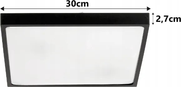 BERGE LED plafond 2xE27 IP20 LARI-S ČIERNA