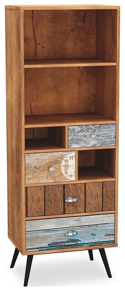 Knižnica MEZO 180x60 cm dub wotan