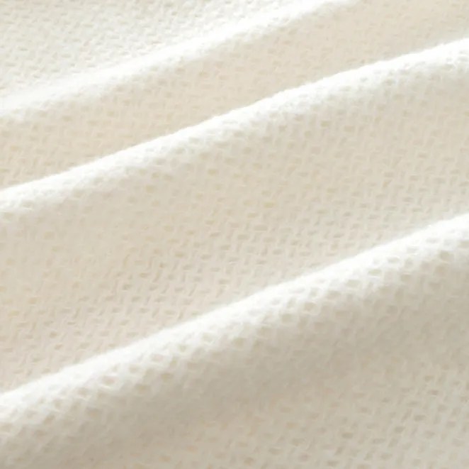 Turecká bavlnená deka s ozdobnými strapcami - krémová Šírka: 150 cm | Dĺžka: 200 cm