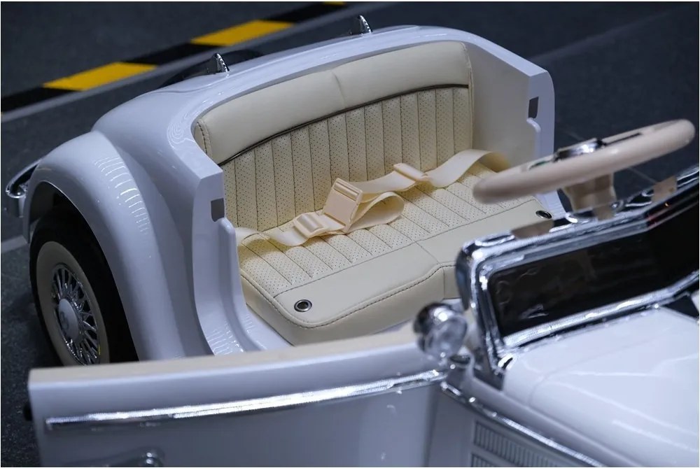 LEAN CARS Elektrické autíčko Mercedes 540K Premium LED MP3 biele