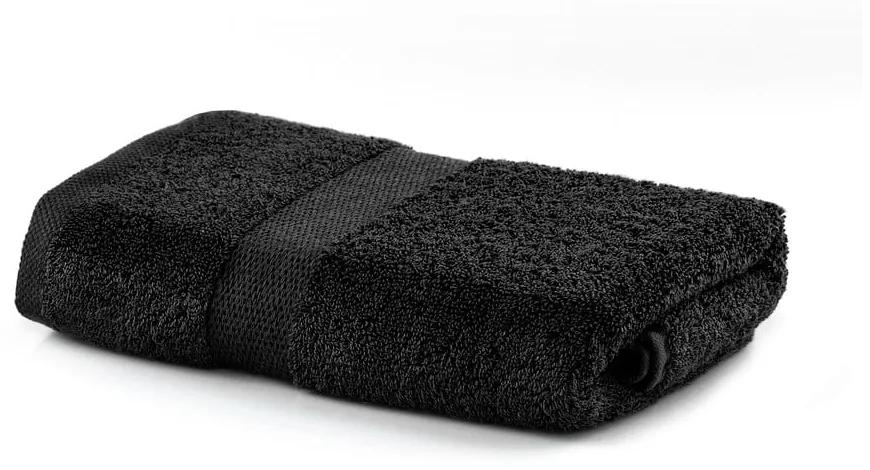 Čierny uterák DecoKing Marina, 50 × 100 cm