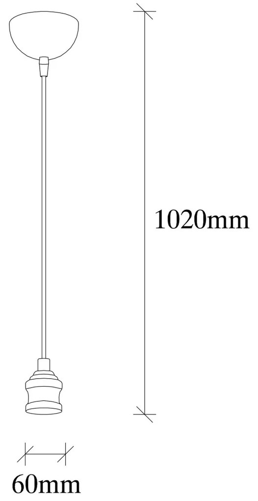 Stropné svietidlo Kabluni I retro