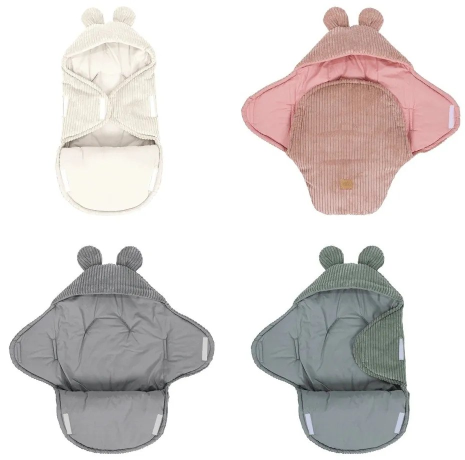 Ružová menčestrová detská zavinovačka 45x80 cm – Meowbaby