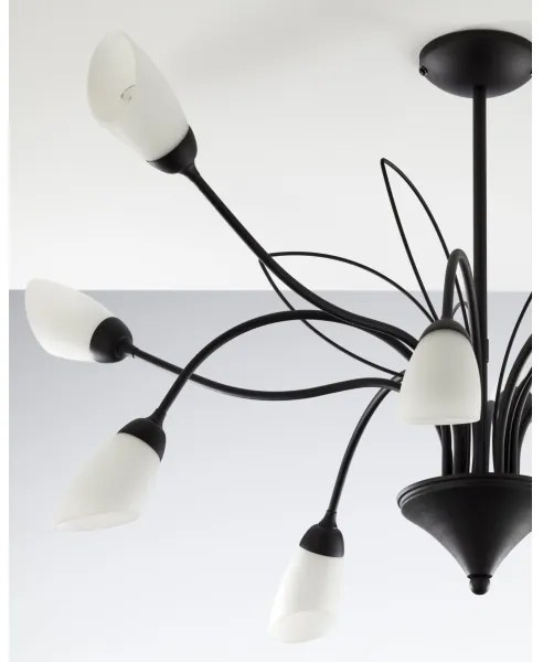 Jupiter 2056 - Luster na tyči GLORIOSA 10xG9/14W/230V čierna