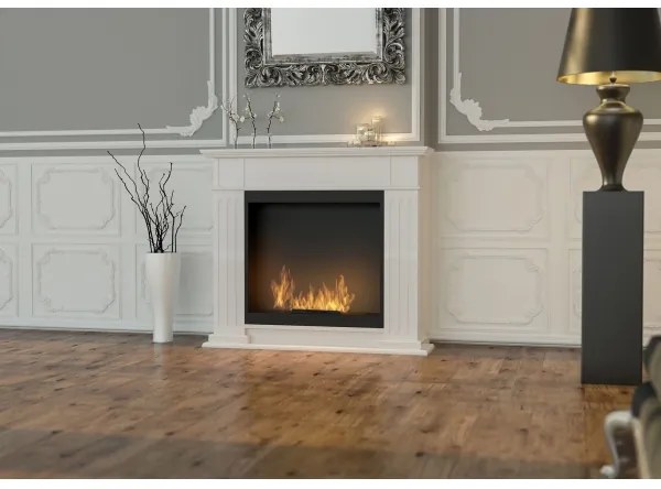 InFire - BIO krb 115x100 cm 3kW biela