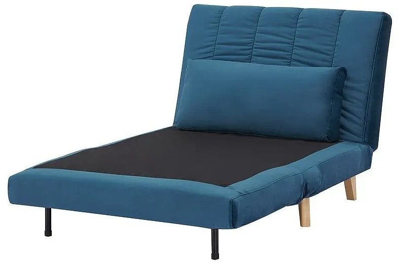Modré rozkladacie kreslo BILLY VELVET