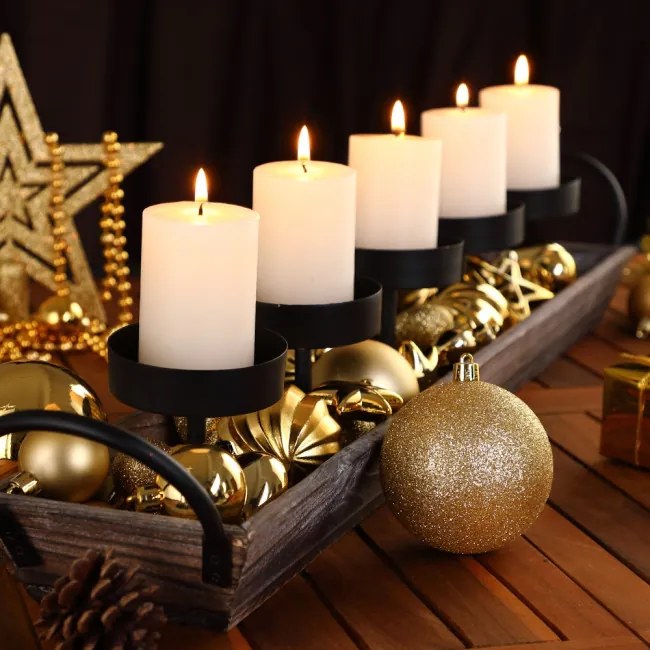 Sada vianočných závesných dekorácií REGALO zlatá (100 ks)