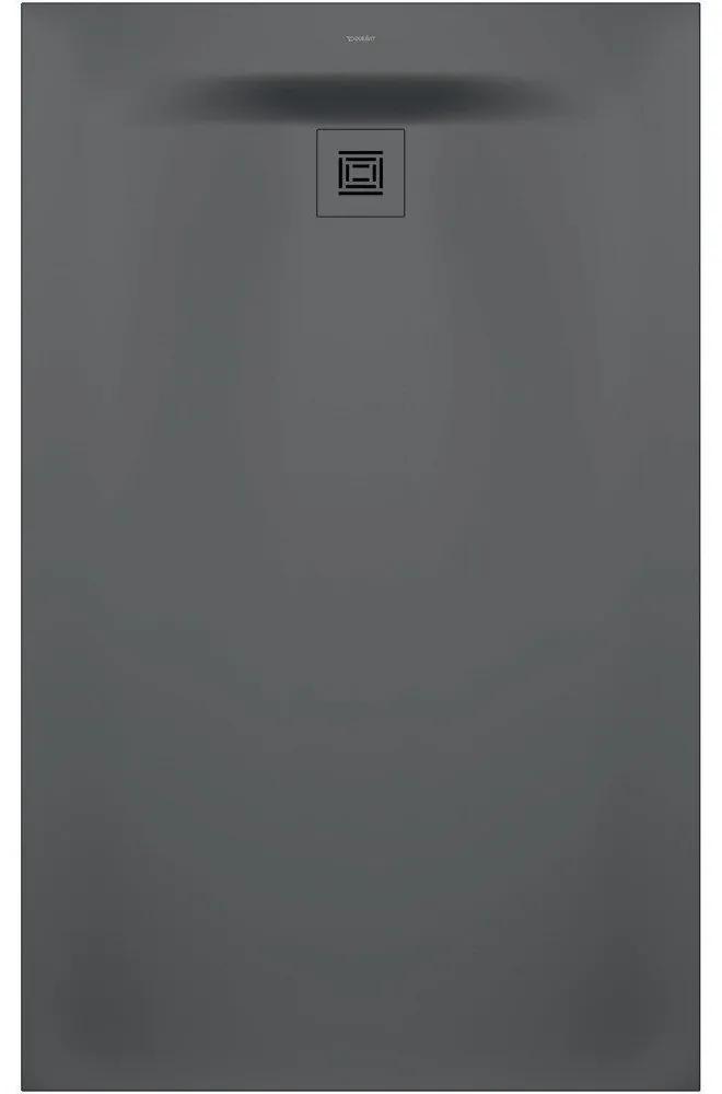 DURAVIT Sustano obdĺžniková sprchová vanička z materiálu DuraSolid, Antislip, 1600 x 1000 x 30 mm, tmavo šedá matná, 720286650000000