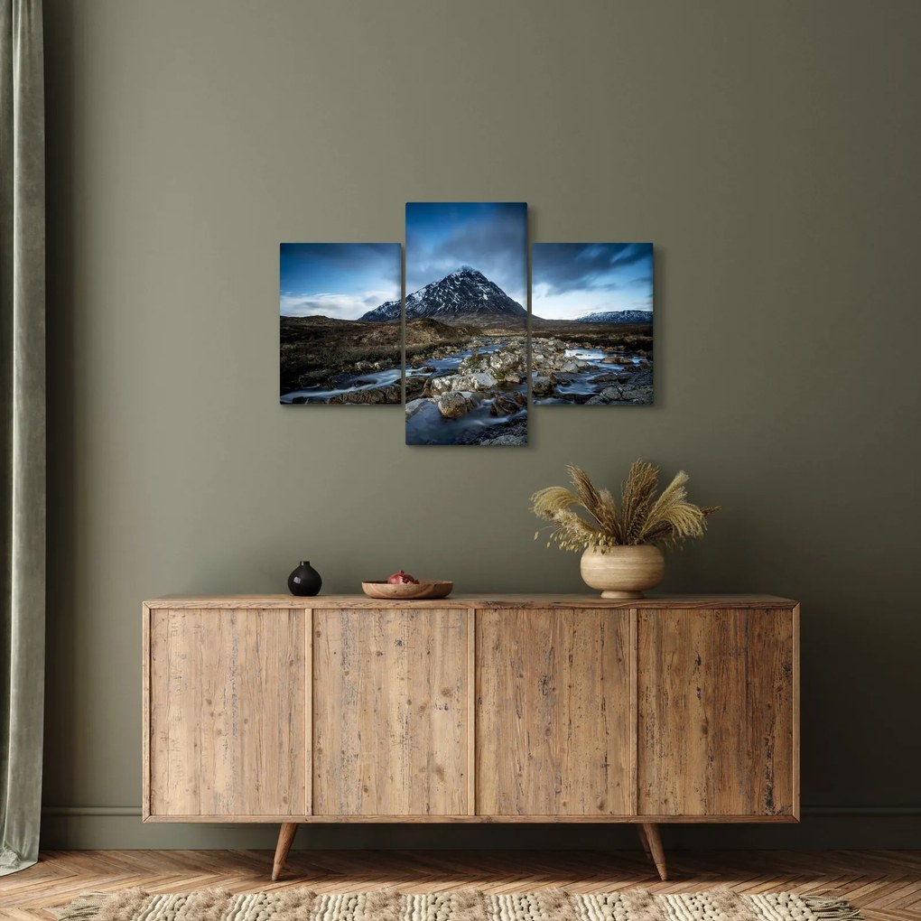 Obraz hory a rieky (90x60 cm)