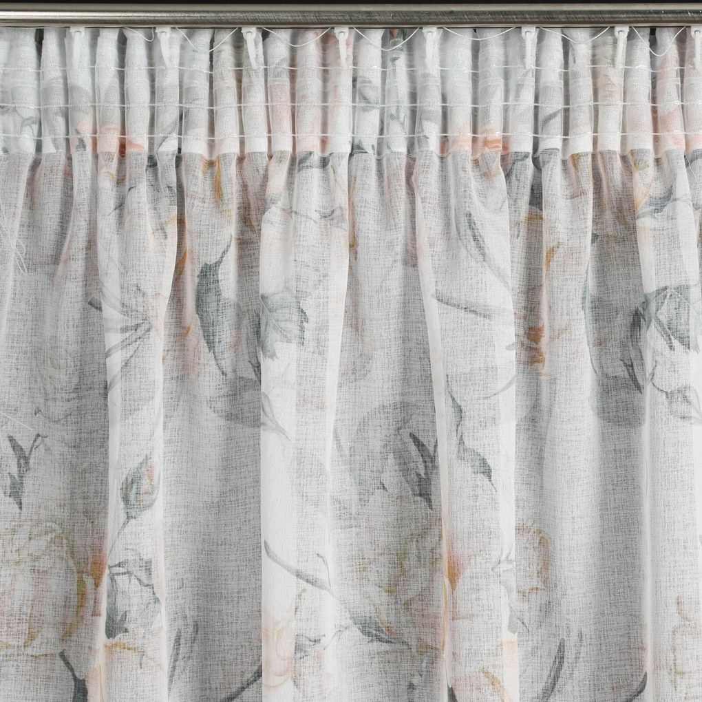 ZÁVES NA PÁSKE ELLIE 140X270 CM KVETY