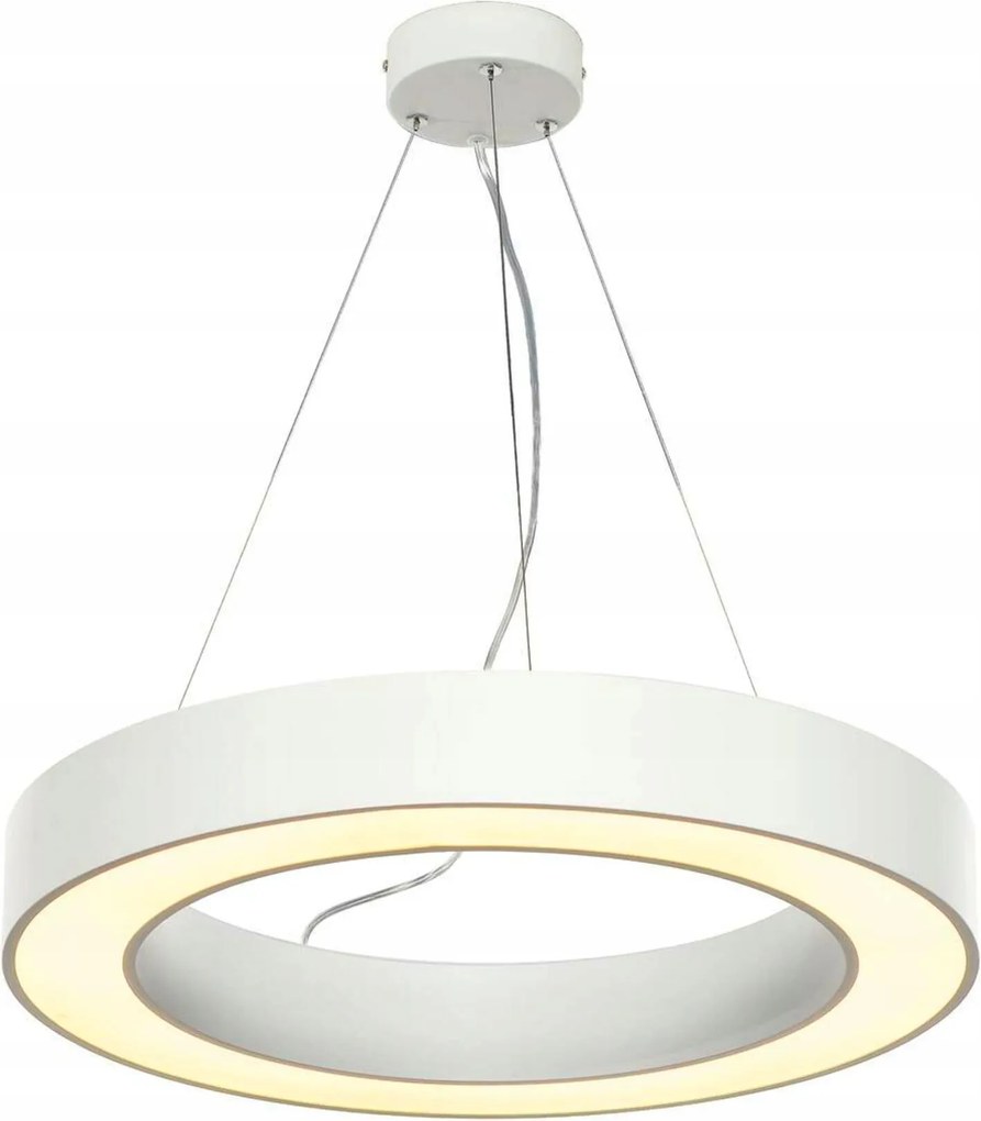 Slv Big White Medo Ring 60, závesné svietidlo, Led, biele, priemer. 60 cm, vr. ovl