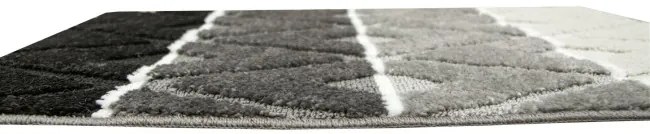 Kúpeľňový koberček PALMA sivý, kosoštvorce