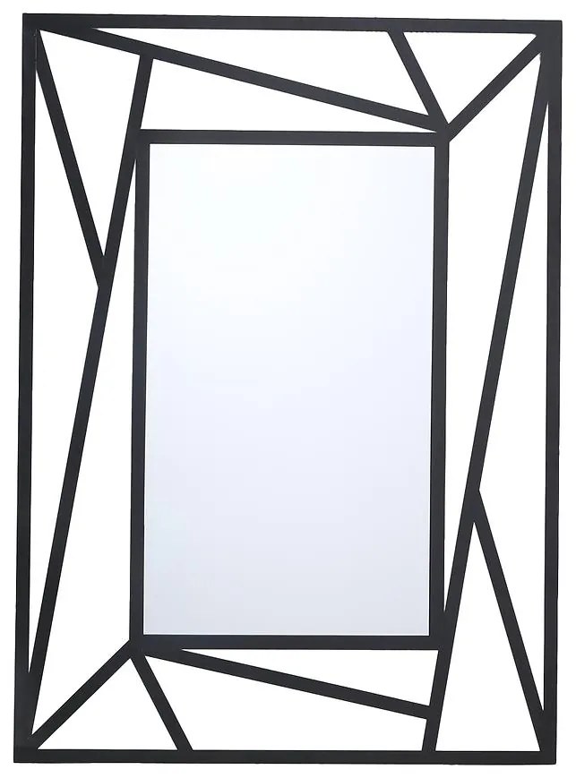 Dekoratívne zrkadlo 69cm x 95cm čierne