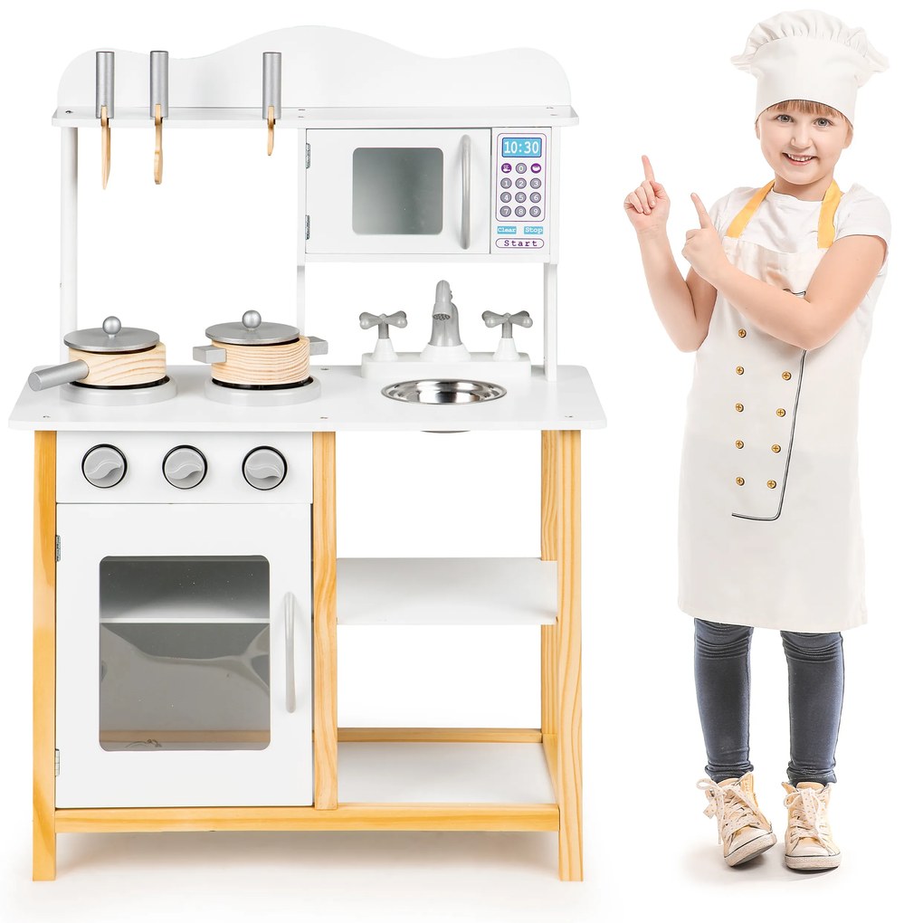 Drevená kuchynka pre deti + príslušenstvo