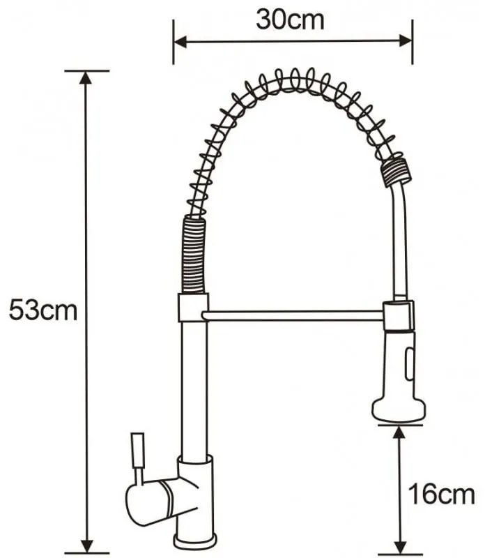 Mexen CLARA - Vysoká batéria/drezová, Inox, 670501-99