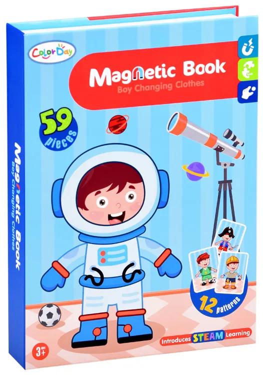 Magnetická kniha skladačka 59 kusov Inlea4Fun MAGNETIC BOOK - remeslá