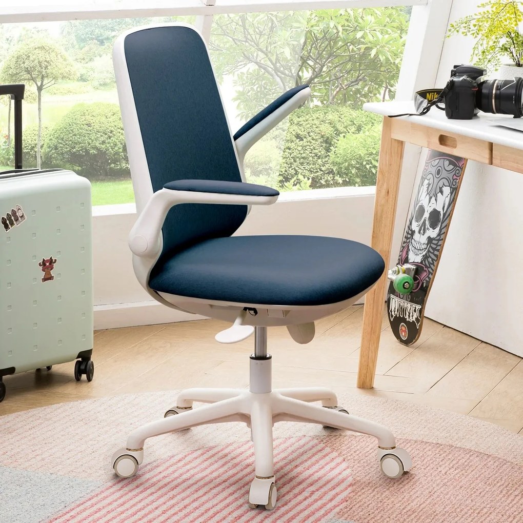 Kancelárske kreslo Easy White tmavo modré