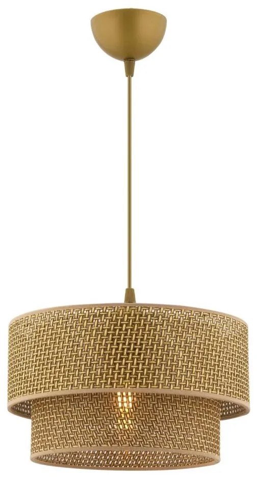 Luster na lanku ECHO 1xE27/60W/230V hnedý