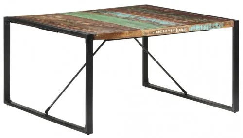 vidaXL Jedálenský stôl 140x140x75 cm recyklovaný masív-