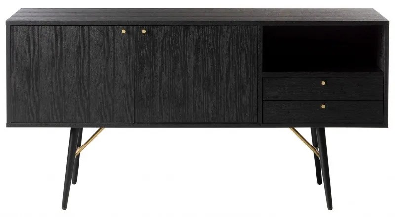 Komoda Alaia 150 cm čierna