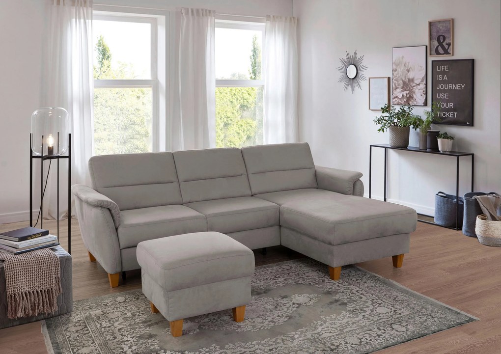 XXXLutz ROHOVÁ SEDAČKA, textil, antracitová Sit & More - Sedačky - 000144019705
