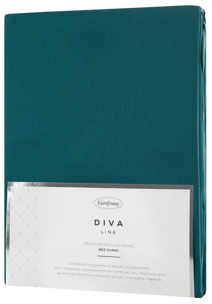 SATÉNOVÉ PRESTIERADLO DINA 160X200 CM TYRKYSOVÉ