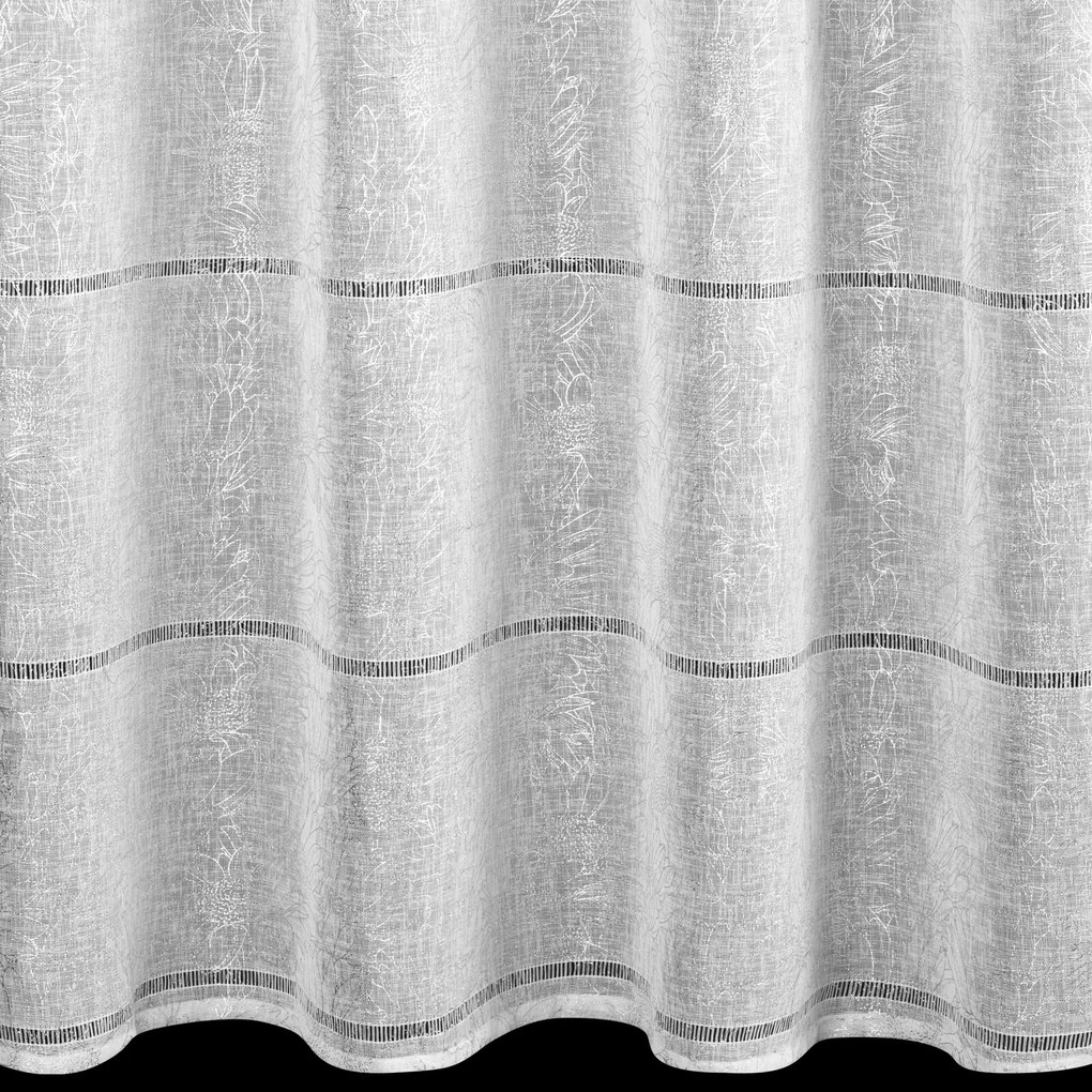 ZÁCLONA NA KRÚŽKOCH KATY 140X250 CM VZOROVANÁ