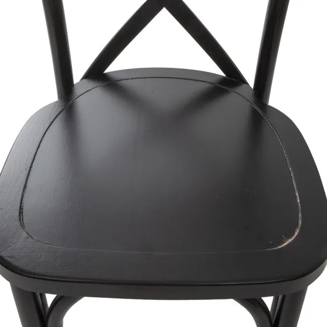 Jedálenská stolička DREV čierna 875743