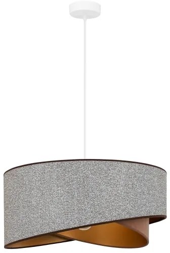 Brilagi - LED Luster na lanku LYRA 1xE27/15W/230V šedá/krémová/zlatá