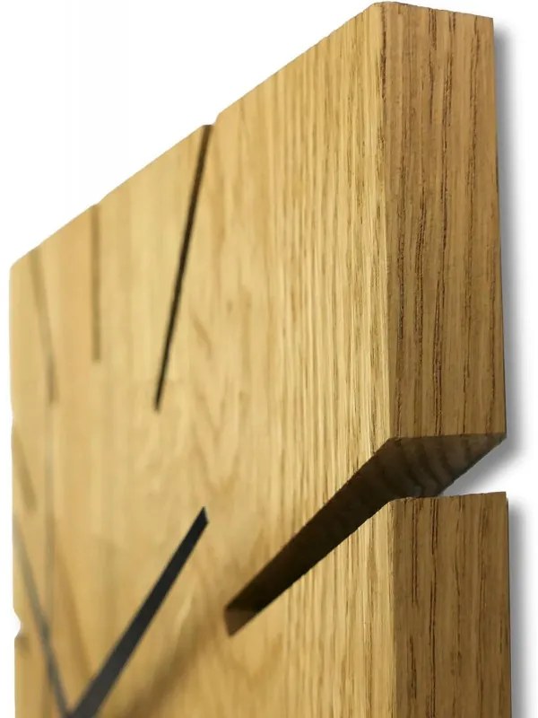 Nástenné hodiny z dubového dreva qartz I SENTOP FB-MAS008