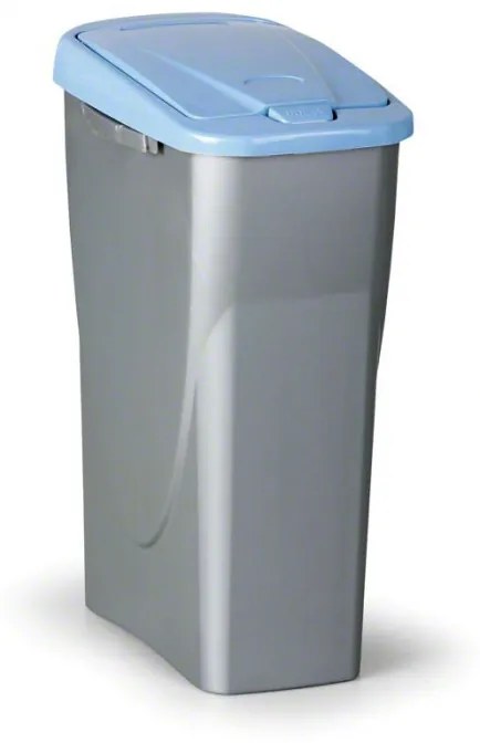 Plastový odpadkový kôš s vekom 25 l, oranžové veko