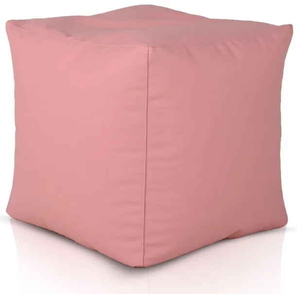 Taburetka svetloružová ekokoža