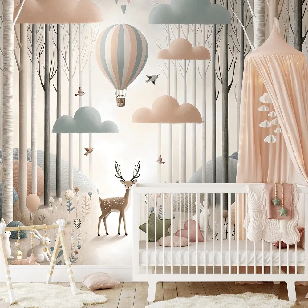 Tapeta lesná rozprávka s balónom