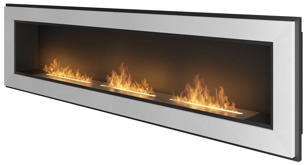 SIMPLE FIRE FRAME 1800 WHITE
