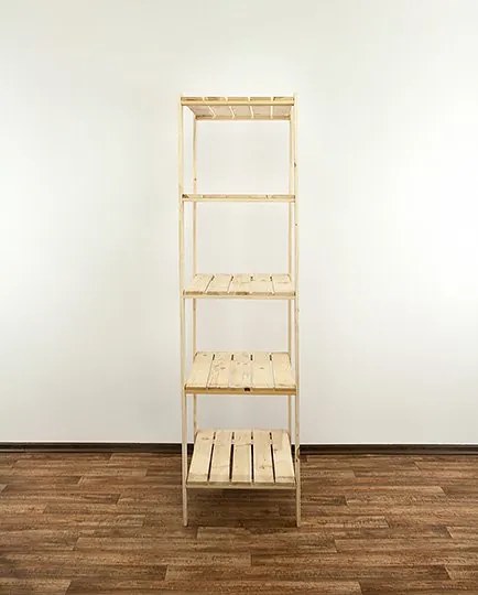 REGÁL DREVENÝ Maxi 4M+ 166x80x50 - BOROVICA