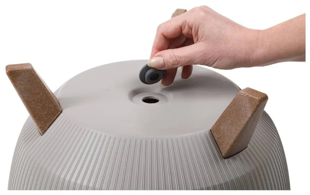 Sada 2 kvetináčov Rosa Linea biela II