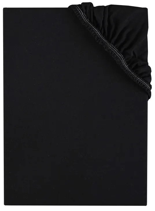 Plachta posteľná čierna jersey EMI