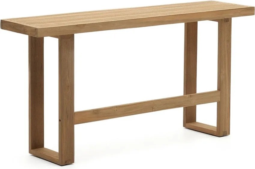 Drevená záhradná lavica v prírodnej farbe Canadell – Kave Home