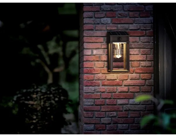 Philips -LED Solárne nástenné svietidlo so senzorom GERI LED/3,2W/3,7V 2700K IP44