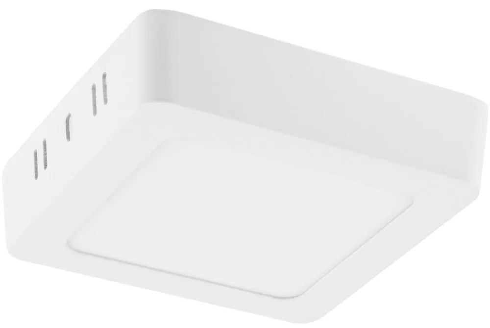 LED svietidlo na povrchovú montáž White Square 6W 360lm 4000K Neutral ECOLIGHT