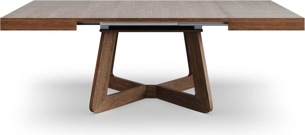 Hranatý rozkladací jedálenský stôl OLIA orech 130-230 cm
