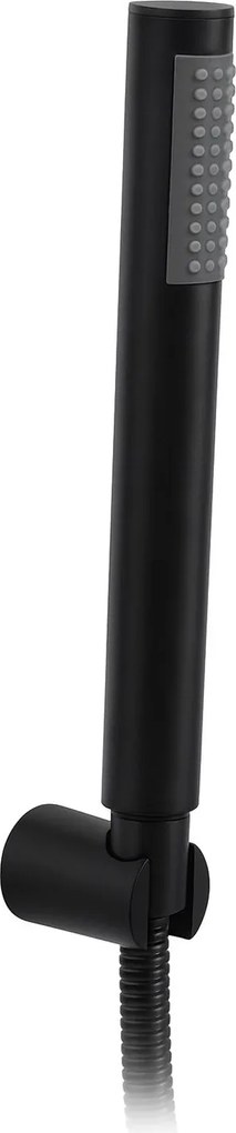 Rea Pixel, vaňová batéria s ručnou sprchovou súpravou, čierna matná, REA-B4523