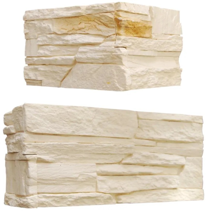 Sadrový obkladový kameň Antero Gold rohový