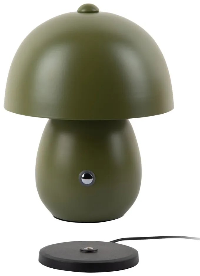 Tmavozelená LED stolová lampa s kovovým tienidlom (výška 18 cm) Mono LED – Leitmotiv