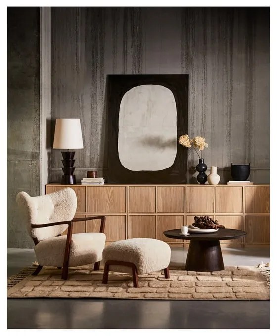 Modulárny TV stolík v dekore duba v prírodnej farbe 110x44 cm Modulair – vtwonen