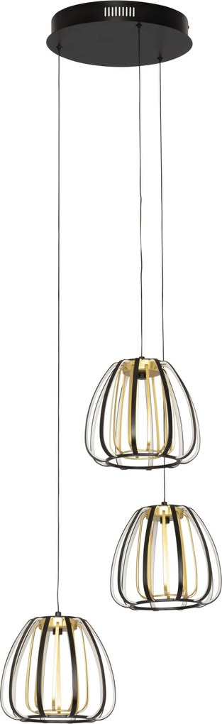 XXXLutz ZÁVESNÉ LED SVIETIDLO, 49/23/150 cm Novel - Interiérové svietidlá - 004804000103