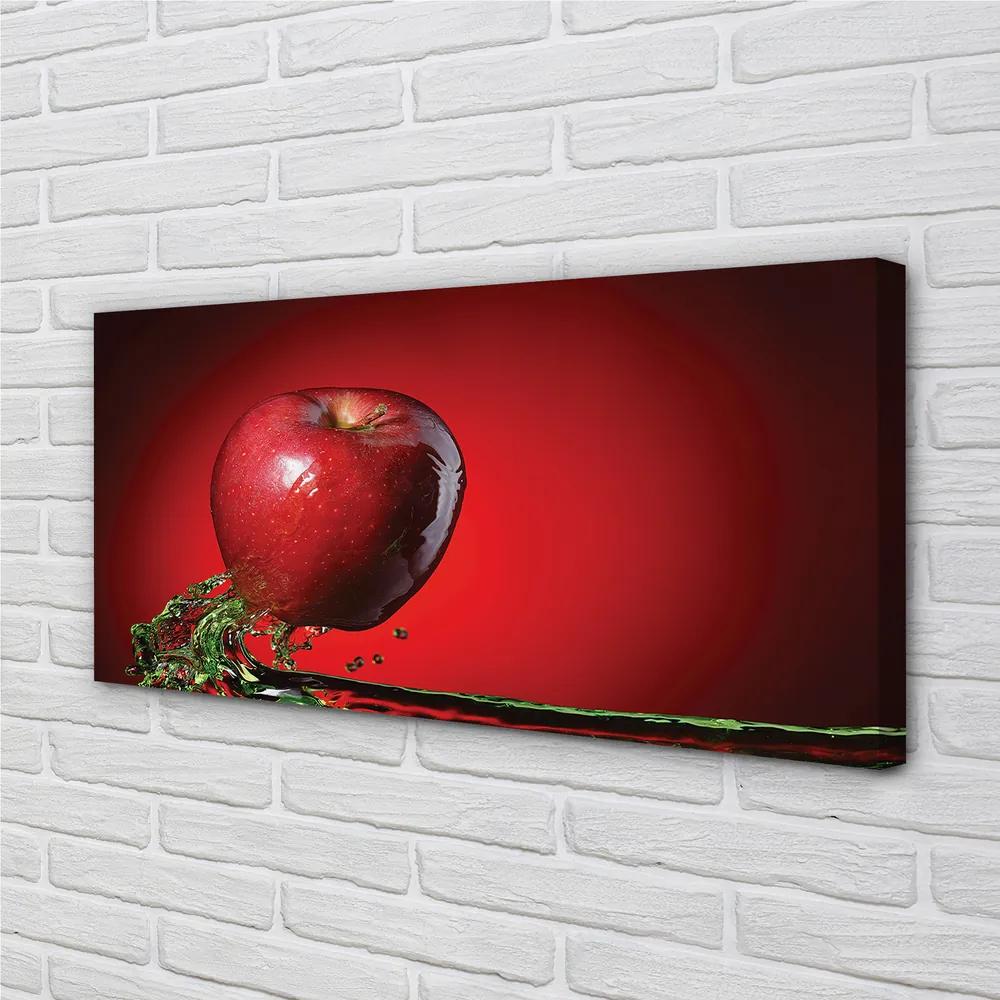Obraz canvas jablko vo vode 140x70 cm