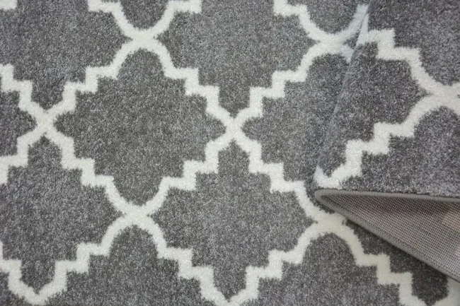 Behúň SKETCH F343 sivo / biely trellis